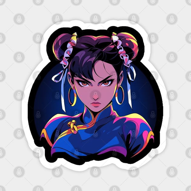 chun li Magnet by skatermoment