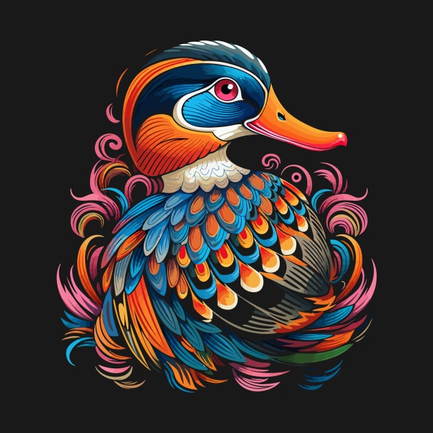 Patriotic Mandarin Duck by JH Mart