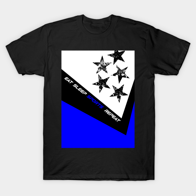 Discover Sports designer shirt blue white and black - Sportswear - T-Shirt