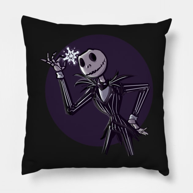 jack skellington Pillow by inkpocket