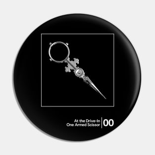 At the Drive-In - One Armed Scissor / Minimal Graphic Artwork Design Pin