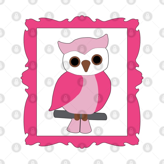 Pink Owl by CBV