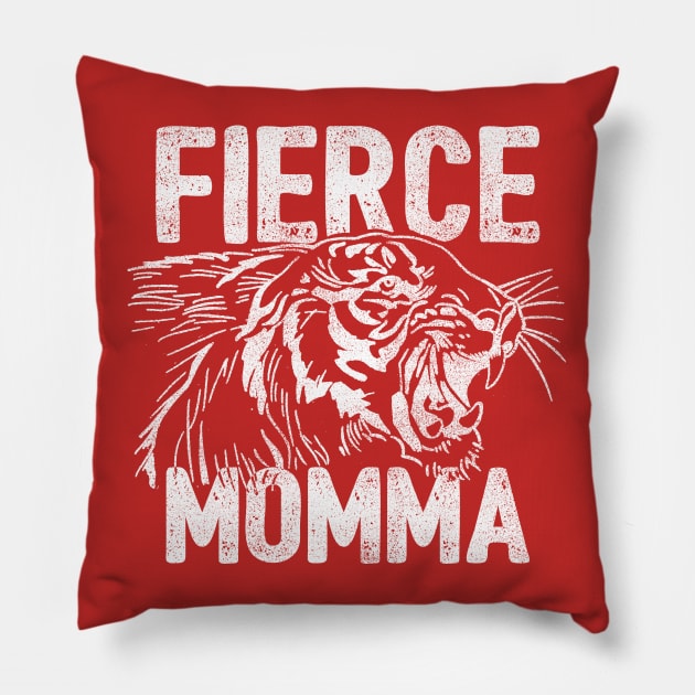 Fierce Momma Pillow by NativeGrit