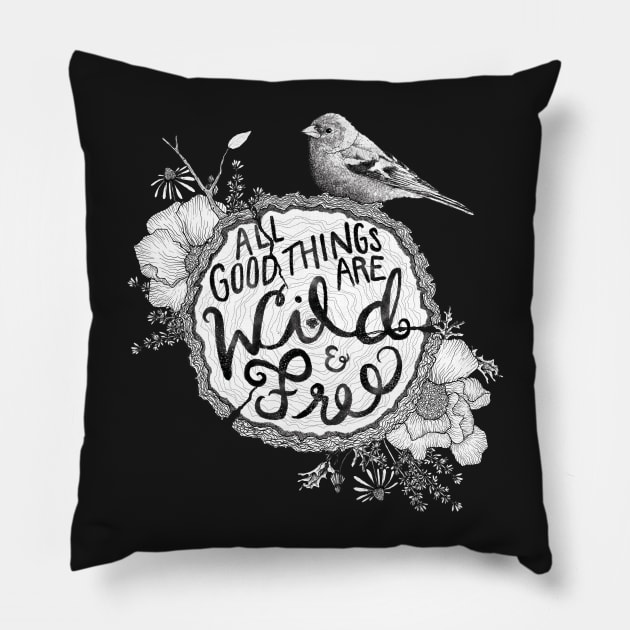 Thoreau Your Life Away Pillow by JamieStryker