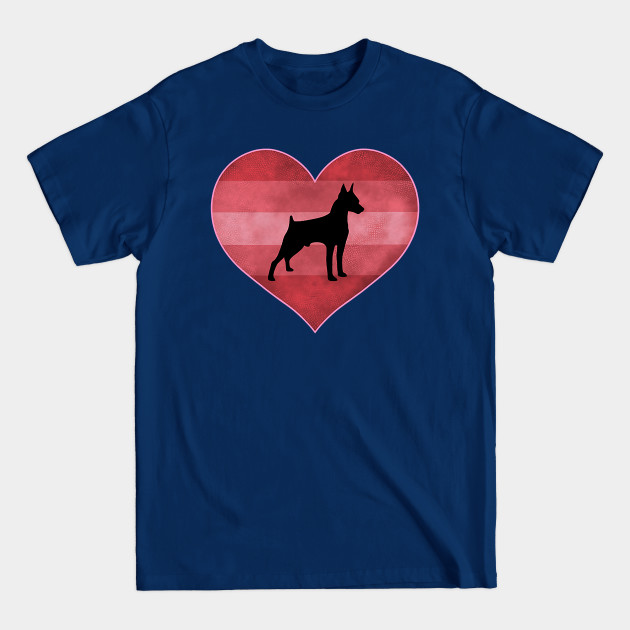 Disover Doberman Heart Love Valentines Day - Animal - T-Shirt