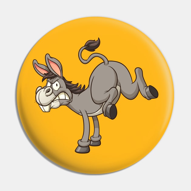 Donkey Kick Pin by memoangeles