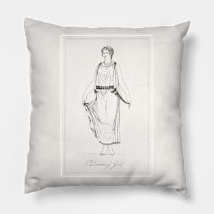 Dancing Girl Pillow