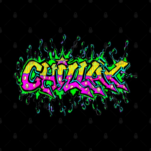 Spray can Graffiti Chill Chillax by LowEndGraphics by LowEndGraphics