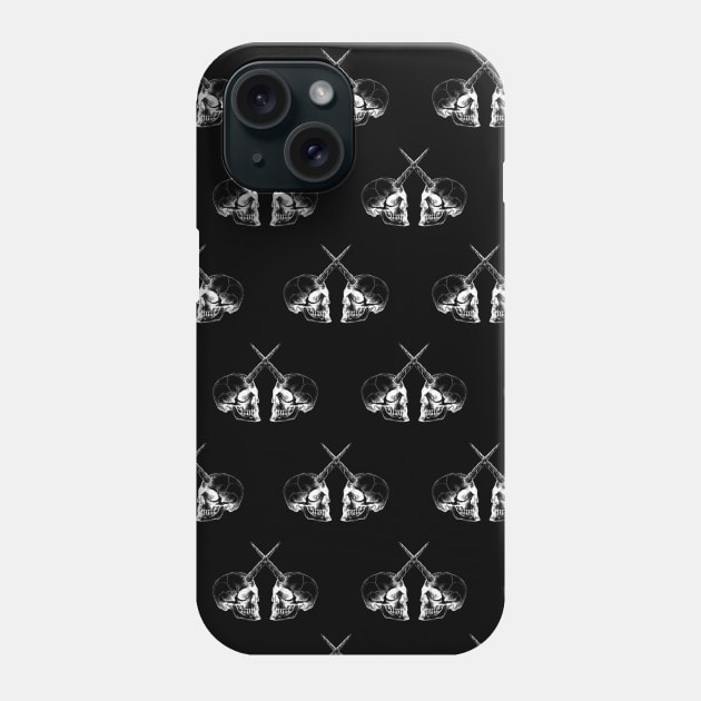 Unicorn Skulls Gemini_blk Phone Case by VeRaWoNg