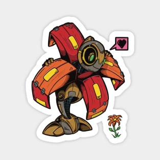 Mecha and Flora Magnet
