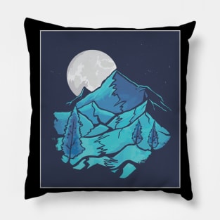 Moon landscape Pillow