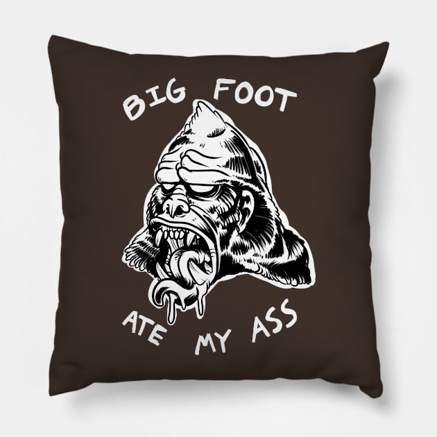 Big Foot Pillow by Jugglingdino