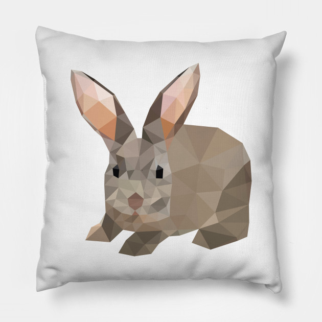 Geometric Animal Rabbit Rabbit Pillow Teepublic
