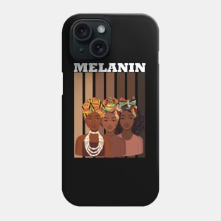 Melanin Afro Queens Black Pride Phone Case