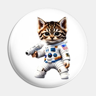 astronaut cat Pin