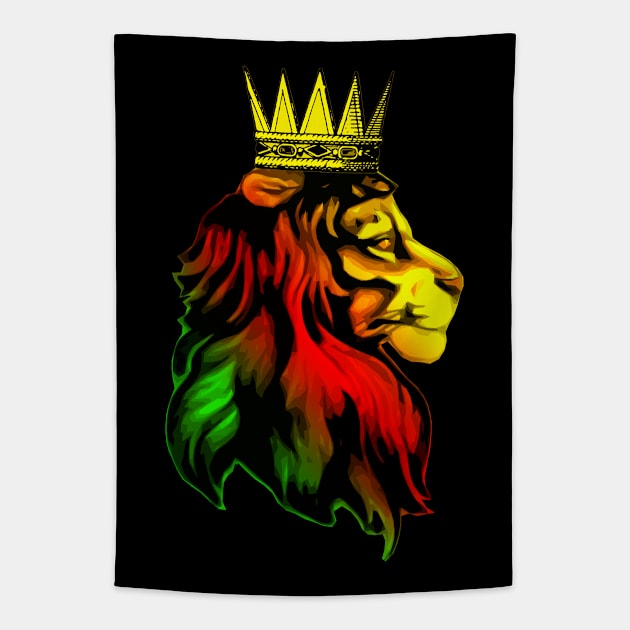 Reggae Rasta Lion Tapestry by Buy Custom Things