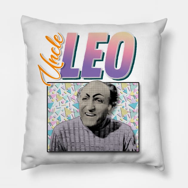 Uncle Leo 90s Style Aesthetic Design Pillow by DankFutura