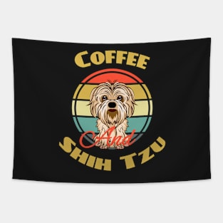 Coffee And Shih Tzu Shih Tzu Mom Dog Puppy Lover Cute Tapestry