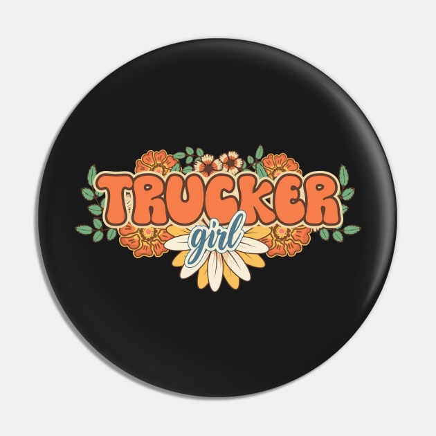 Groovy trucker girl female truck driver Pin by HomeCoquette