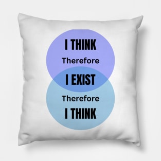 I think therefore I am. Descartes Pillow