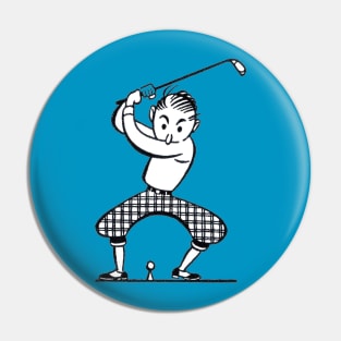 Retro Golfer Pin