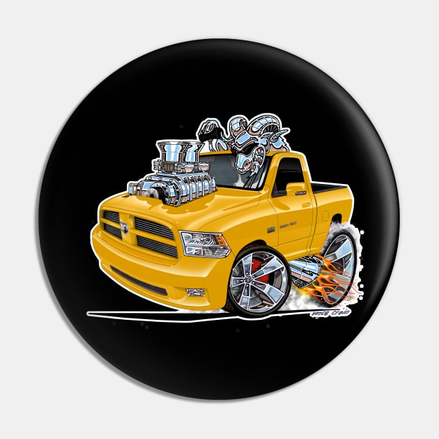 Dodge Ram Yellow Pin by vincecrain