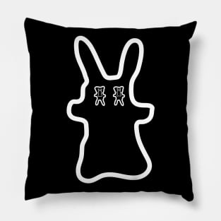Lapo the Kid - White Stripe Bunny Rabbit Pillow