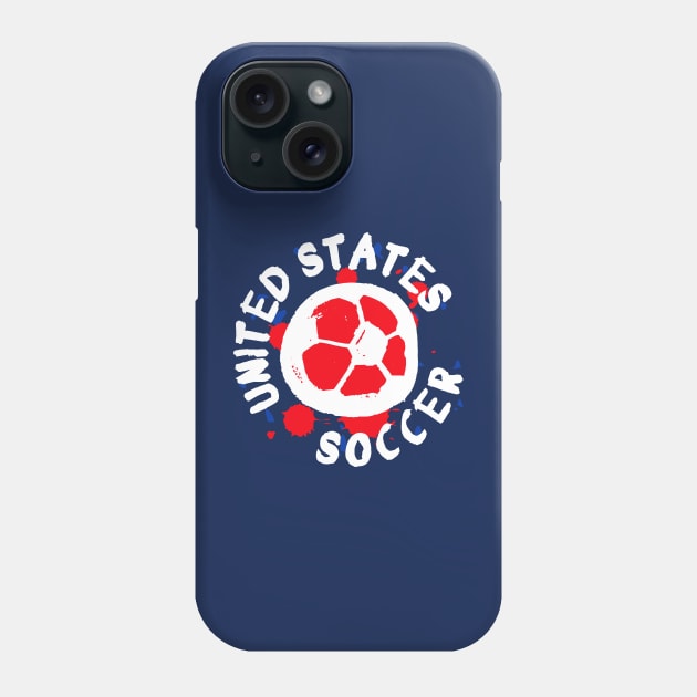 USA Soccer 02 Phone Case by Very Simple Graph