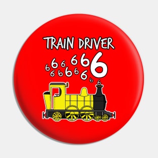 Train Driver 6 Year Old Kids Steam Engine Pin