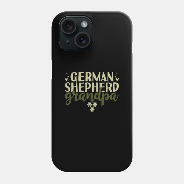 German Shepherd Grandpa Phone Case by Tesszero