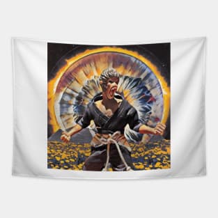 Raging Monkey King Tapestry