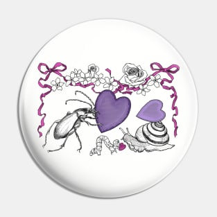 A Garden Party Valentine Pin