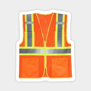 ORANGE SAFETY VEST Magnet