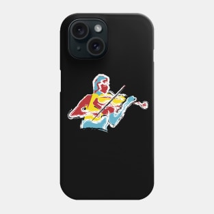 The Violin Player Brush Stroke Style Phone Case