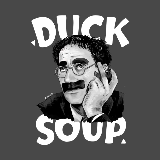 Groucho Marx - Duck Soup Illustration with Title by burrotees