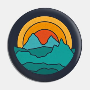 Mountains colorful vibrations Pin