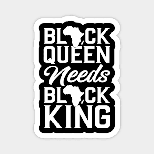 Black Queen Needs Black King Magnet