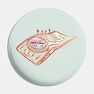 Hiking compass Pin