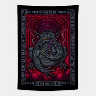 Tsathoggua Icon - Azhmodai 22 Tapestry