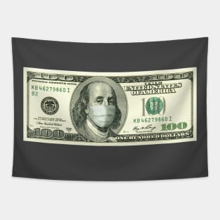 Pandemic 100 Dollar Bill Tapestry