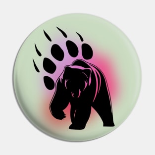 bear paw pink Pin