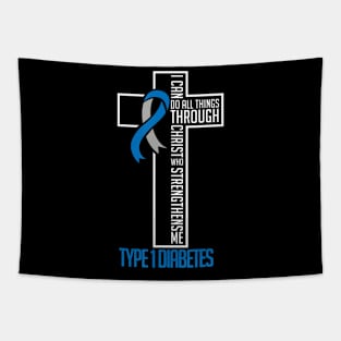 I can do things Jesus who strenghtens me Diabetes Type 1 Tapestry