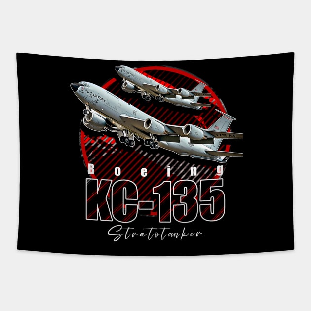 Boeing KC-135 Stratotanker Heavy Aircraft Tapestry by aeroloversclothing