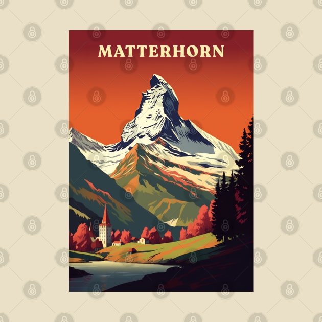 Matterhorn by Retro Travel Design