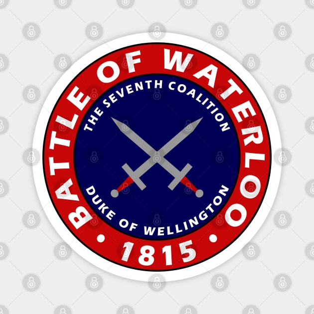 The Battle of Waterloo 1815 Magnet by Lyvershop