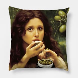 Eatin olives Pillow