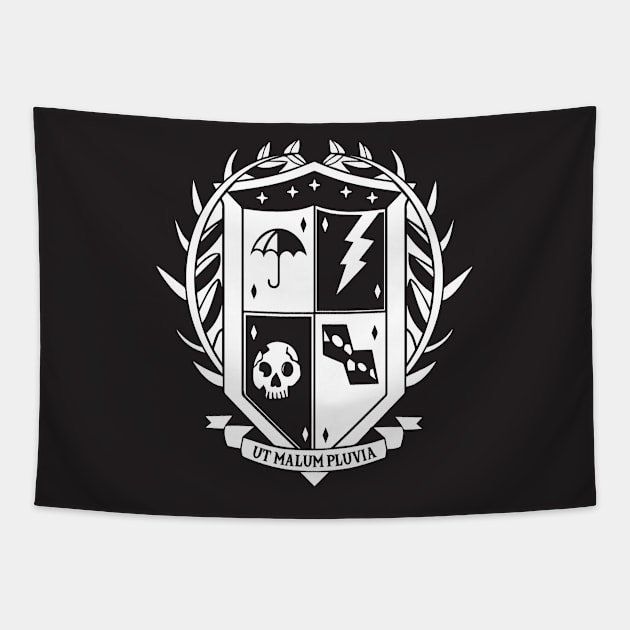 Umbrella Academy Crest Logo (pocket design) Tapestry by stickerfule