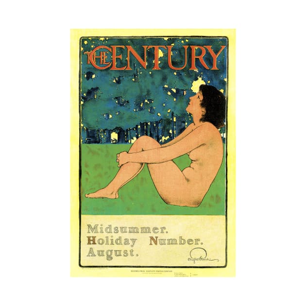 THE CENTURY Magazine by Maxfield Parrish Art Nouveau Advertisement by vintageposters