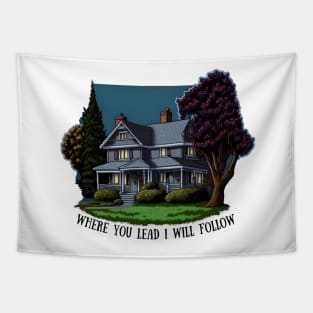 The Girls Blue House - Where You Lead I Will Follow - Gilmore Tapestry