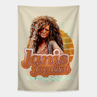 Janis joplin \\ Retro Art Tapestry